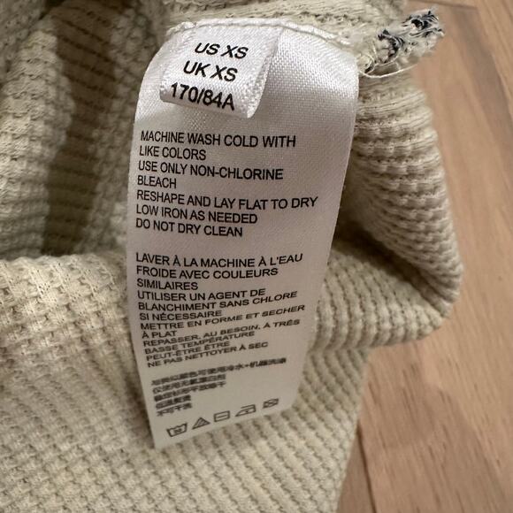 Anthropologie Pilcro Moira Thermal Waffle Knit v-neck Pullover Aztec Tribal XS - Picture 7 of 7